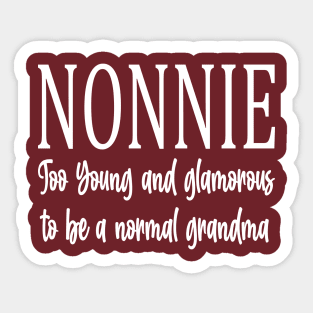 nonnie too young Sticker